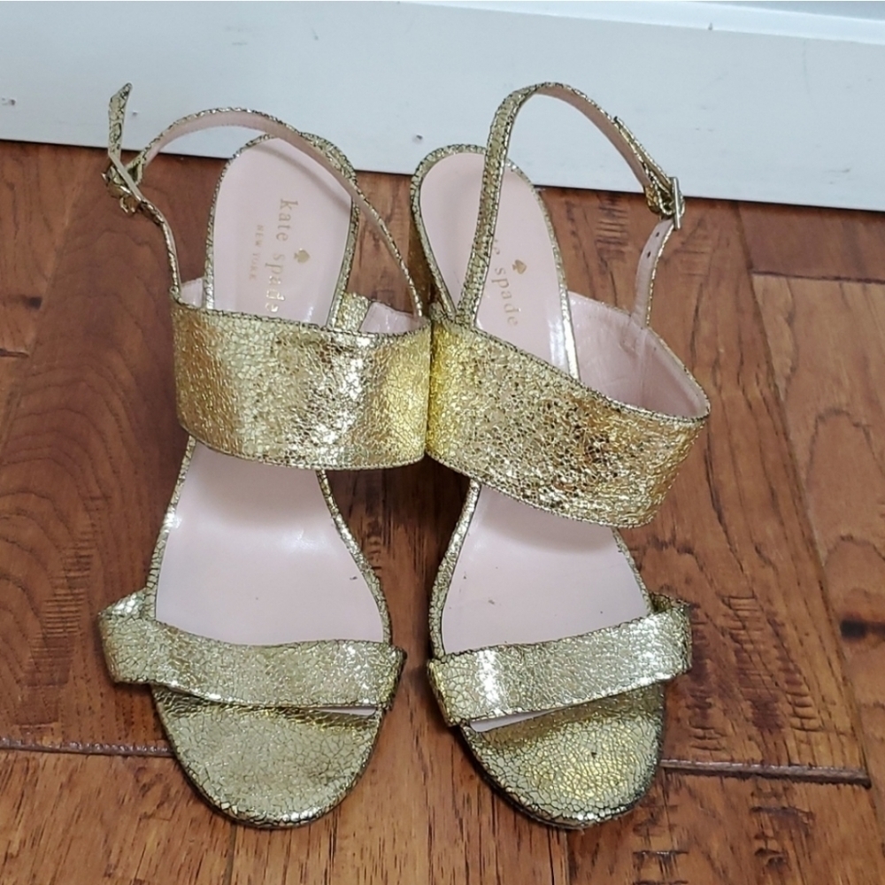 Kate Spade Irvine gold sandals